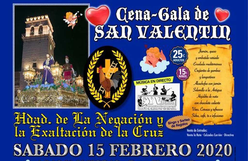 El sbado da 15 de Febrero la Hermandad de la Negacin y Exaltacin realiza su cena anual de San Valentn.