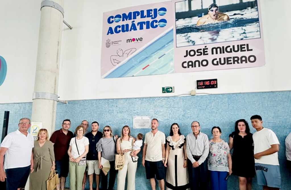 El complejo acutico del MOVE ya lleva el nombre de Jos Miguel Cano Guerao, en homenaje pstumo al nadador totanero