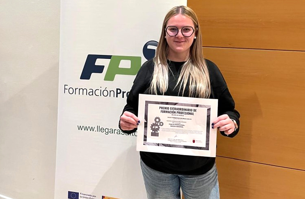 La totanera Sandra Carrasco recibe el Premio Extraordinario de Formacin Profesional