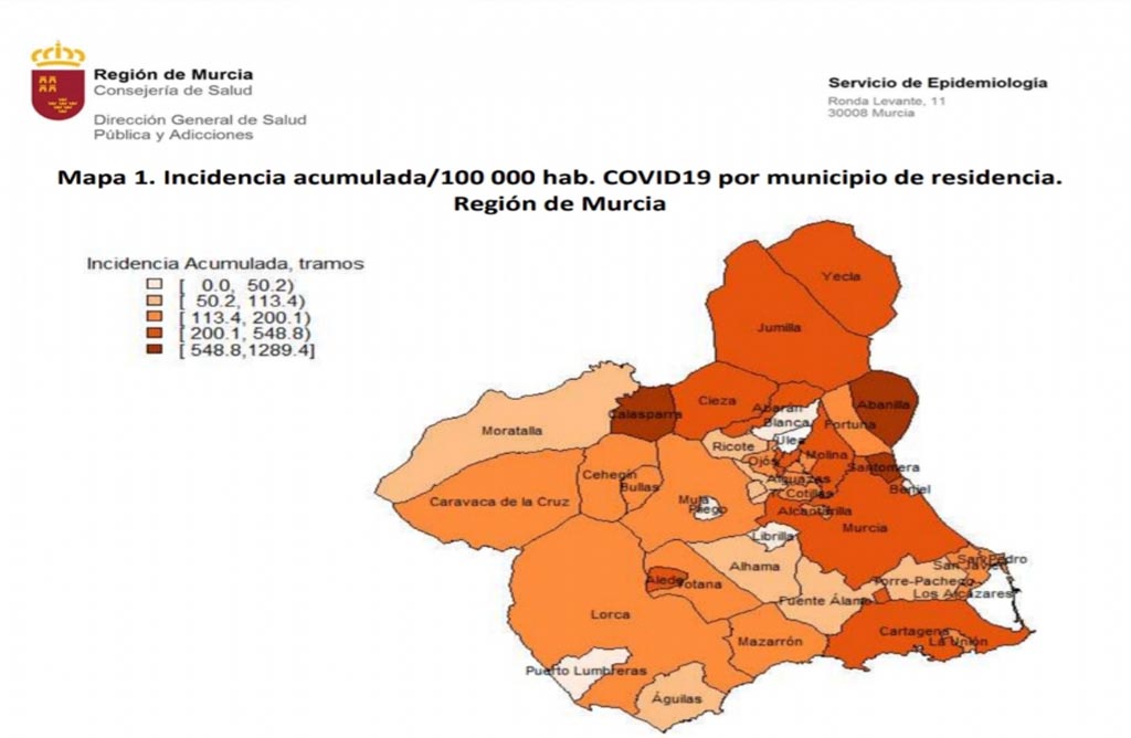 Se activa el aviso rojo en la Región de Murcia por posibilidad de lluvias torrenciales Jueves y viernes.