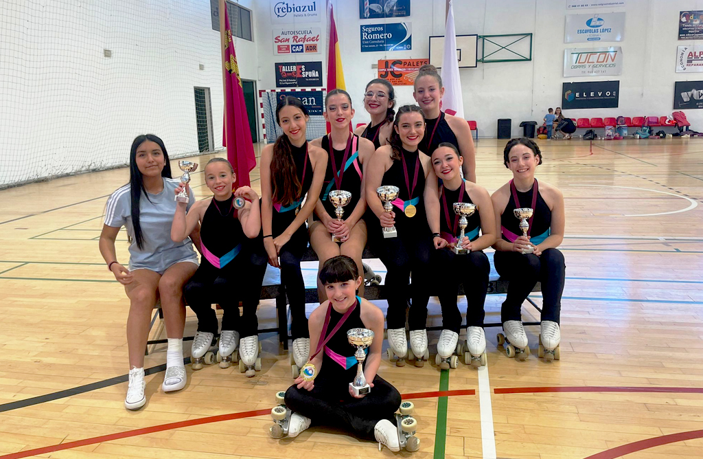 Tres primeros puestos para las patinadoras totaneras en el Campeonato Regional Solo Danza